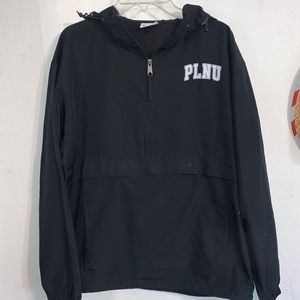 black PLNU windbreaker